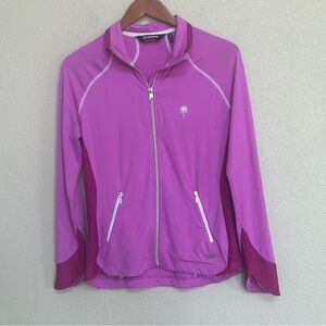 Sunice Women’s Full-Zip Performance Golf Activewear Jacket Pink Size Small
